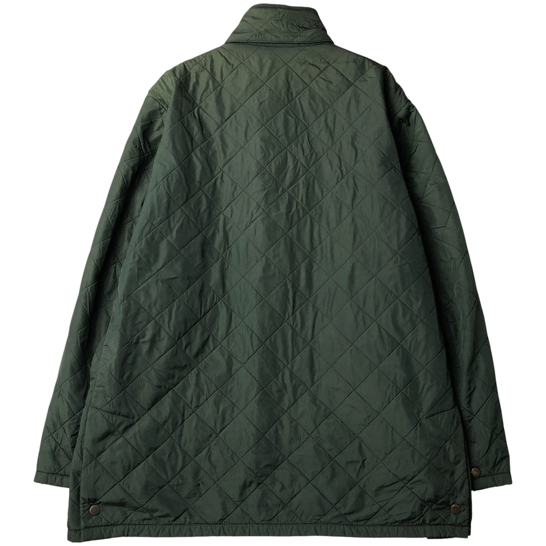 Burberry's BURBERRY LONDON quilted puffer jacket, men's size XL unclear dark green Vintage Second Hand