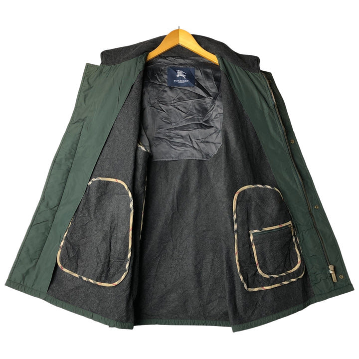 Burberry's BURBERRY LONDON quilted puffer jacket, men's size XL unclear dark green Vintage Second Hand