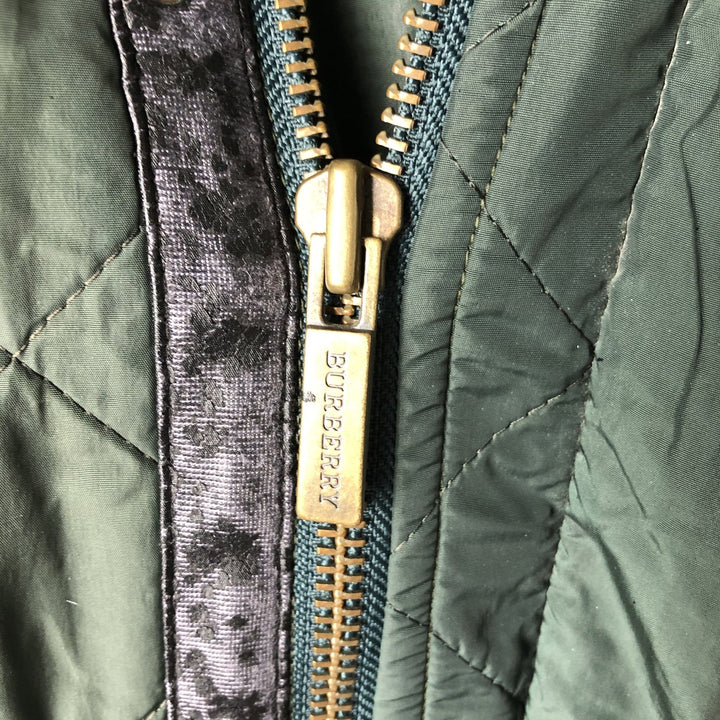 Burberry's BURBERRY LONDON quilted puffer jacket, men's size XL unclear dark green Vintage Second Hand