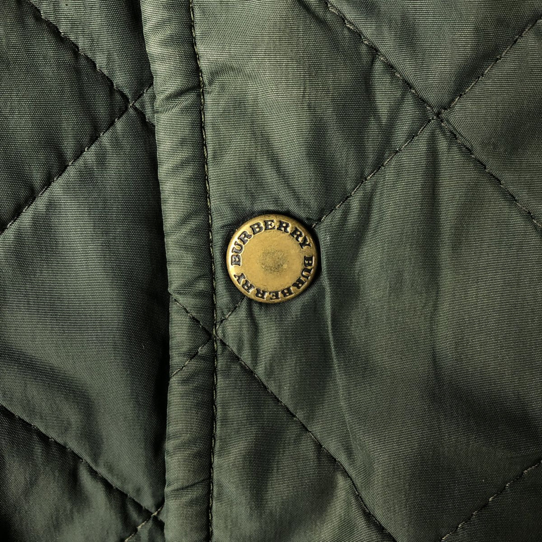 Burberry's BURBERRY LONDON quilted puffer jacket, men's size XL unclear dark green Vintage Second Hand