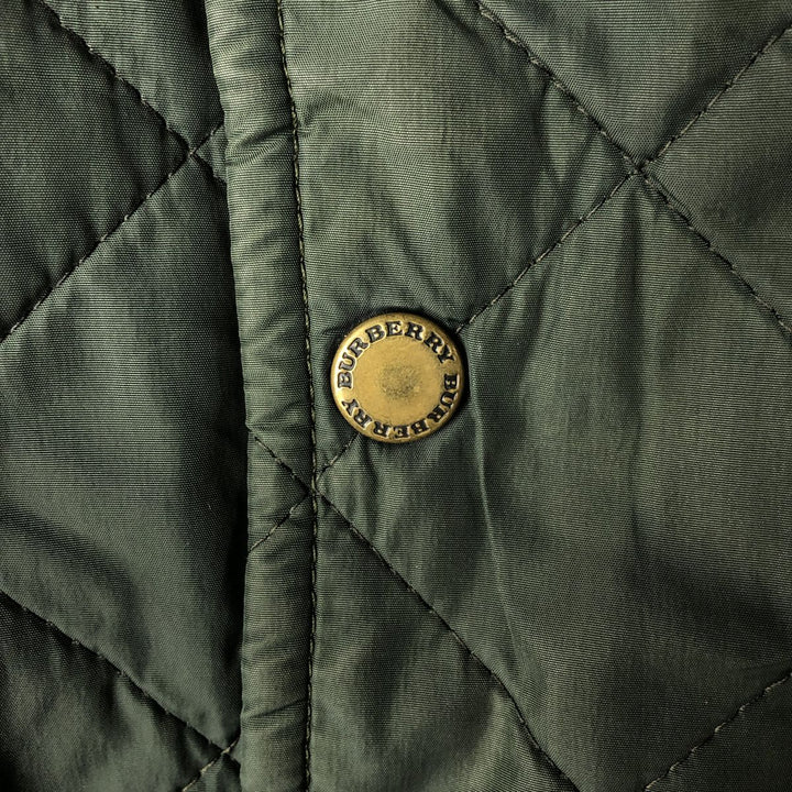 Burberry's BURBERRY LONDON quilted puffer jacket, men's size XL unclear dark green Vintage Second Hand