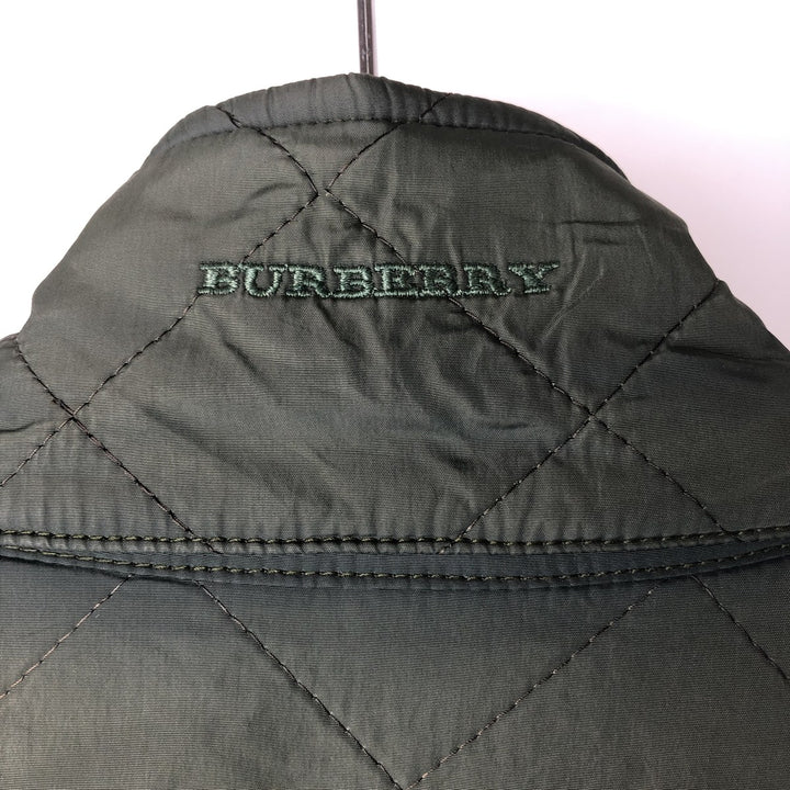 Burberry's BURBERRY LONDON quilted puffer jacket, men's size XL unclear dark green Vintage Second Hand