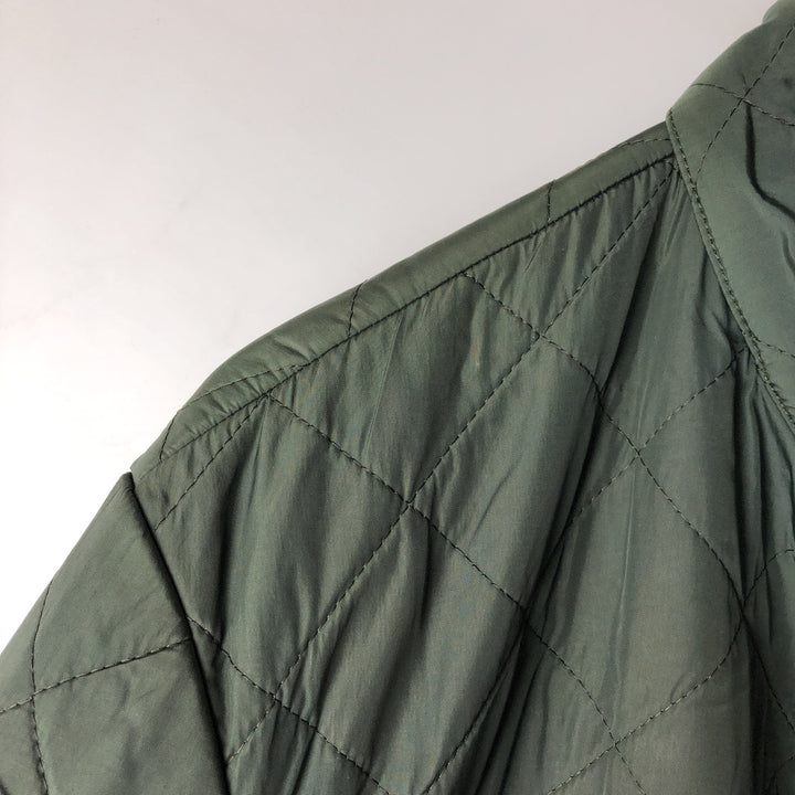 Burberry's BURBERRY LONDON quilted puffer jacket, men's size XL unclear dark green Vintage Second Hand
