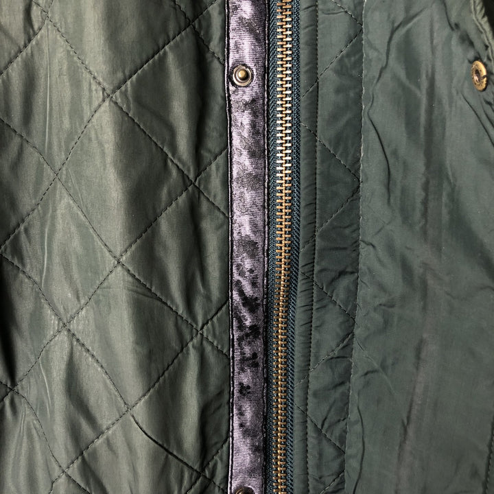 Burberry's BURBERRY LONDON quilted puffer jacket, men's size XL unclear dark green Vintage Second Hand