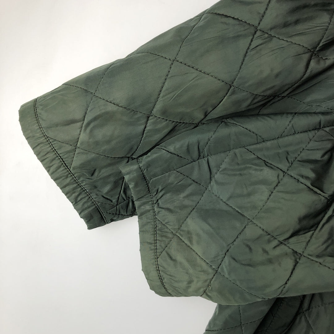 Burberry's BURBERRY LONDON quilted puffer jacket, men's size XL unclear dark green Vintage Second Hand