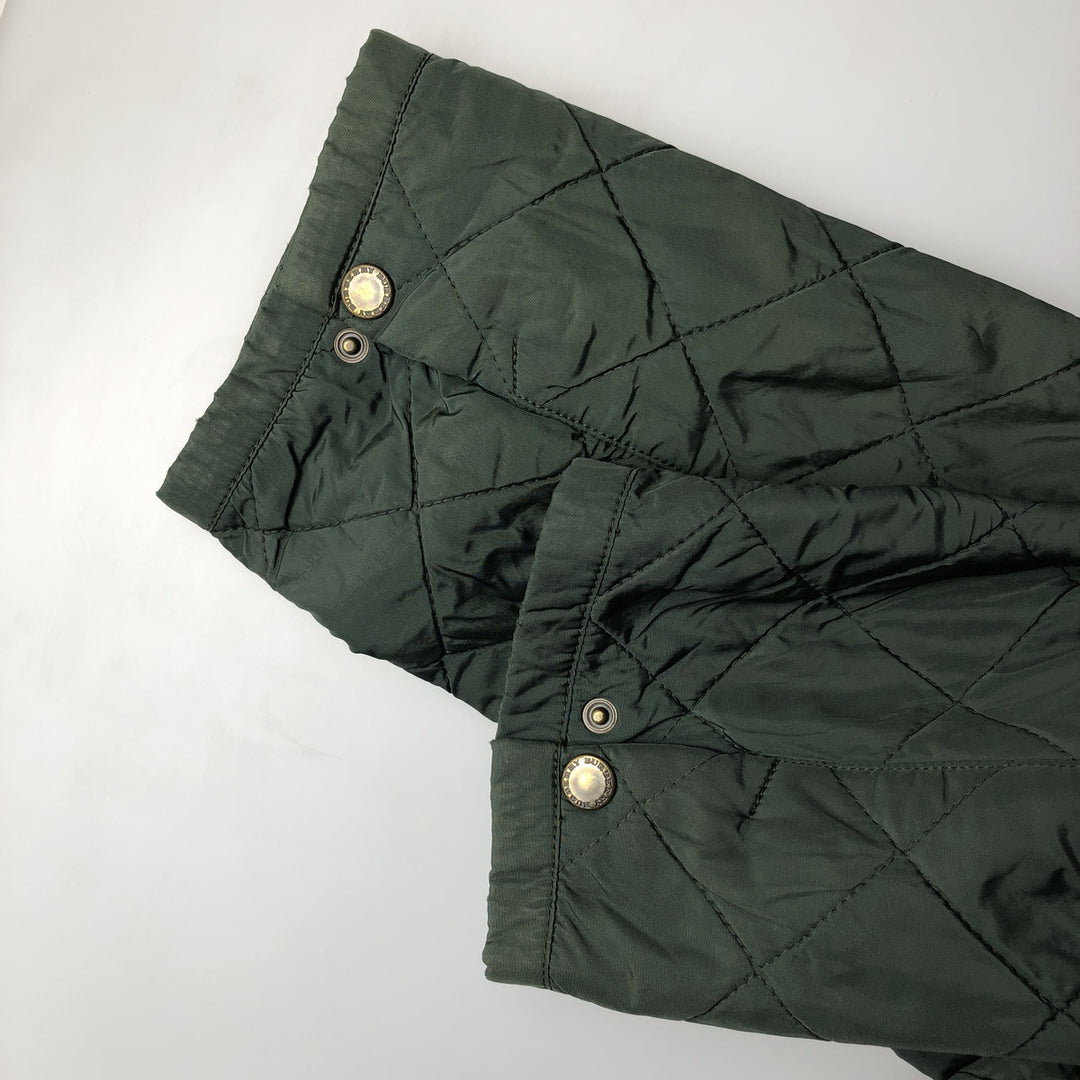 Burberry's BURBERRY LONDON quilted puffer jacket, men's size XL unclear dark green Vintage Second Hand