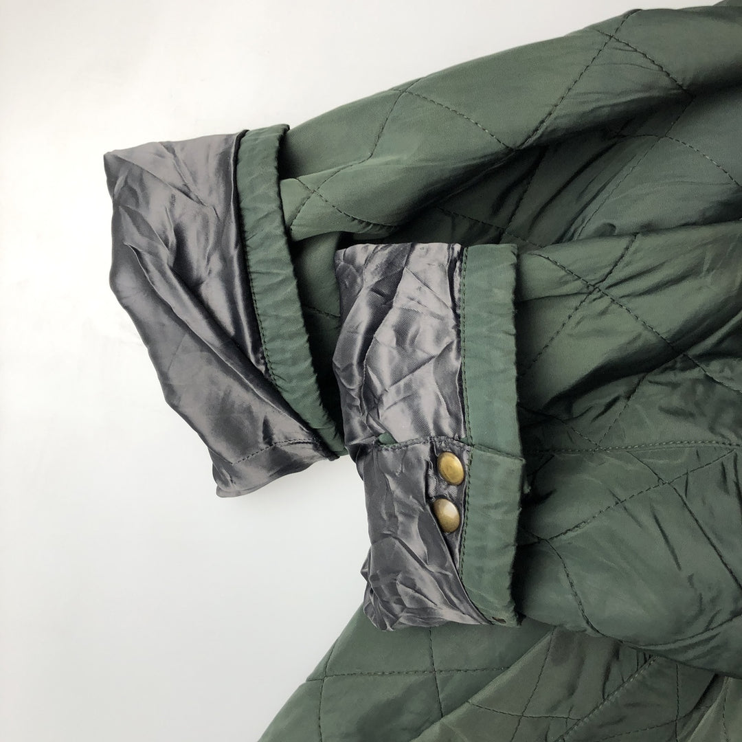 Burberry's BURBERRY LONDON quilted puffer jacket, men's size XL unclear dark green Vintage Second Hand