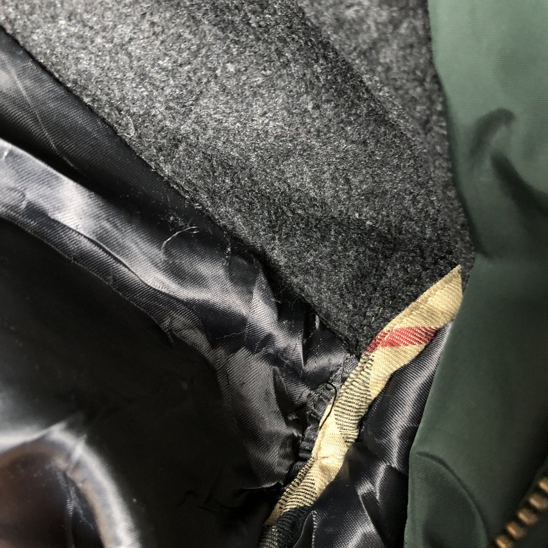 Burberry's BURBERRY LONDON quilted puffer jacket, men's size XL unclear dark green Vintage Second Hand