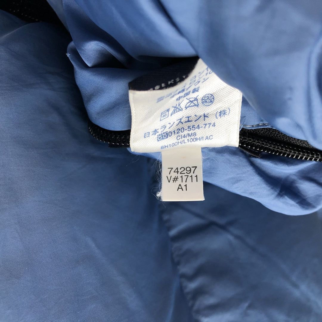 Vintage 90'S Lands' End reversible goose down jacket, men's size XL Nylon Blue type light blue Vintage Second Hand