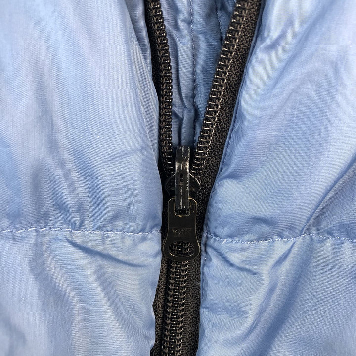Vintage 90'S Lands' End reversible goose down jacket, men's size XL Nylon Blue type light blue Vintage Second Hand