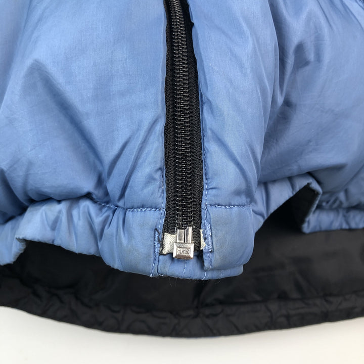 Vintage 90'S Lands' End reversible goose down jacket, men's size XL Nylon Blue type light blue Vintage Second Hand