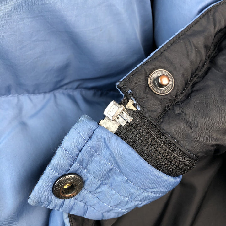 Vintage 90'S Lands' End reversible goose down jacket, men's size XL Nylon Blue type light blue Vintage Second Hand