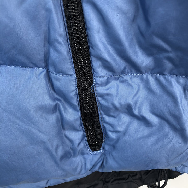 Vintage 90'S Lands' End reversible goose down jacket, men's size XL Nylon Blue type light blue Vintage Second Hand