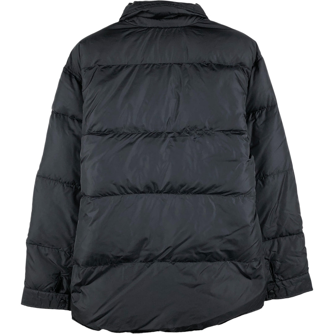 Vintage 80s-90'S Lands' End Goose Down Jacket, Men's Size Medium Nylon black type Vintage Second Hand