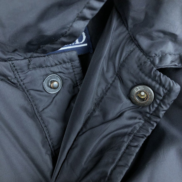 Vintage 80s-90'S Lands' End Goose Down Jacket, Men's Size Medium Nylon black type Vintage Second Hand