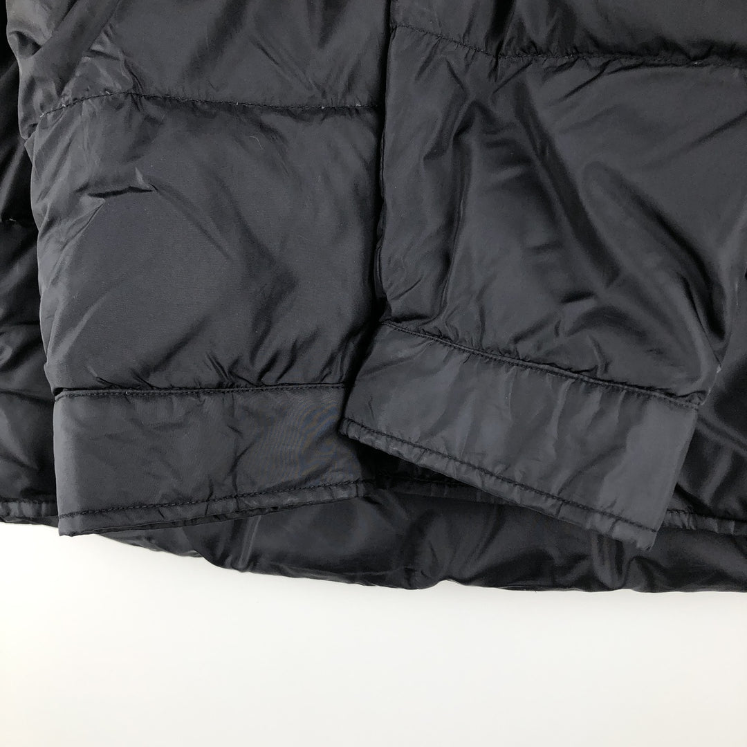 Vintage 80s-90'S Lands' End Goose Down Jacket, Men's Size Medium Nylon black type Vintage Second Hand