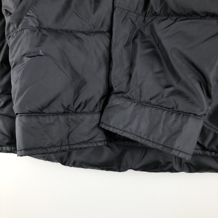 Vintage 80s-90'S Lands' End Goose Down Jacket, Men's Size Medium Nylon black type Vintage Second Hand