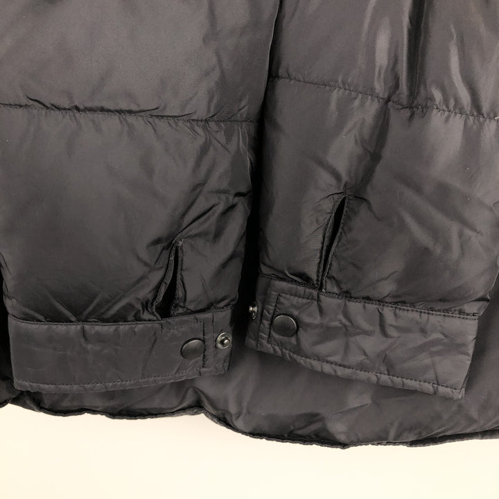 Vintage 80s-90'S Lands' End Goose Down Jacket, Men's Size Medium Nylon black type Vintage Second Hand