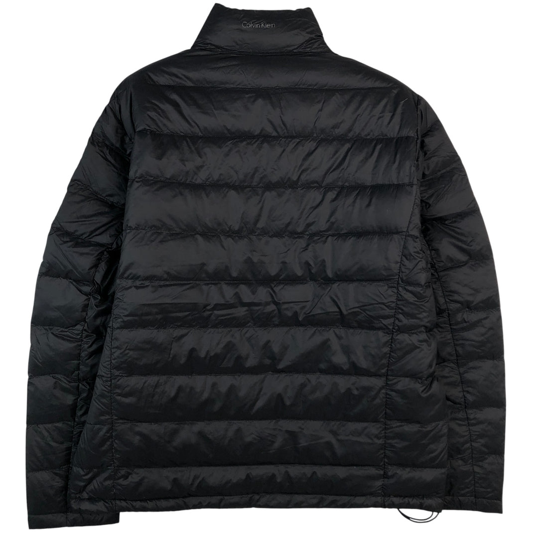Calvin Klein down jacket, men's size L Nylon black type Vintage Second Hand