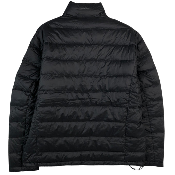 Calvin Klein down jacket, men's size L Nylon black type Vintage Second Hand