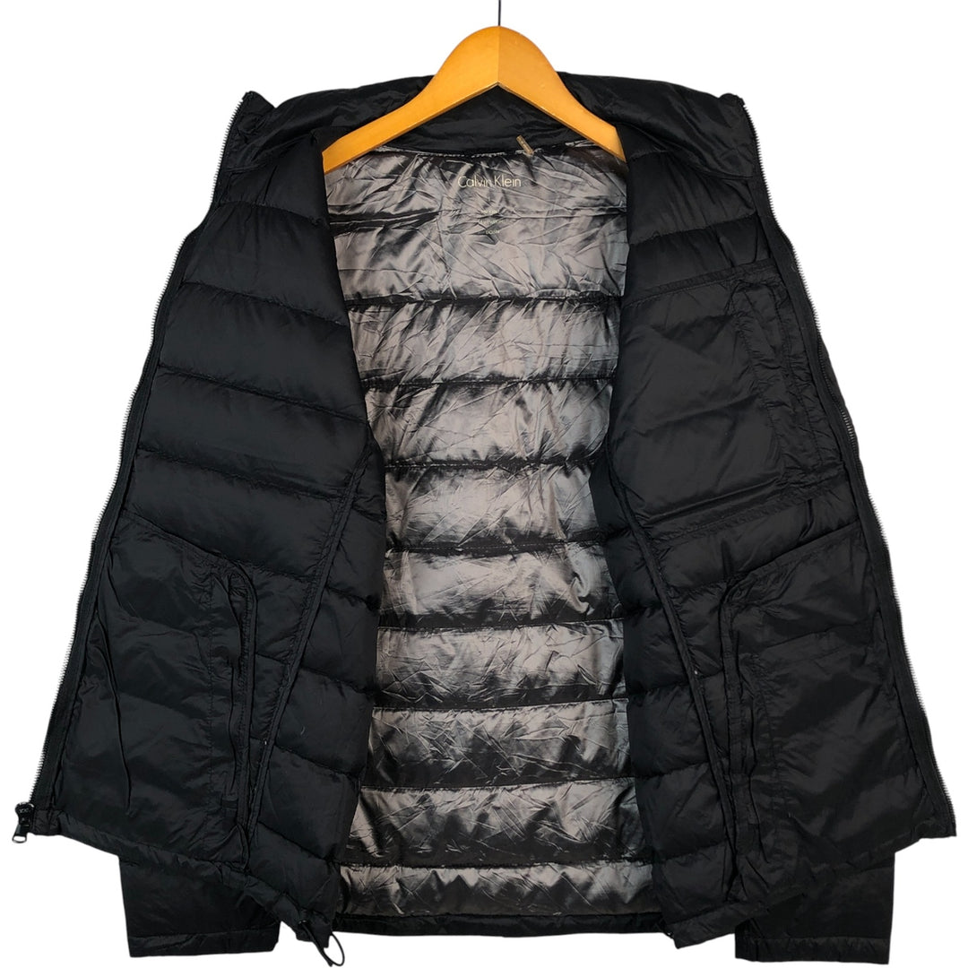Calvin Klein down jacket, men's size L Nylon black type Vintage Second Hand