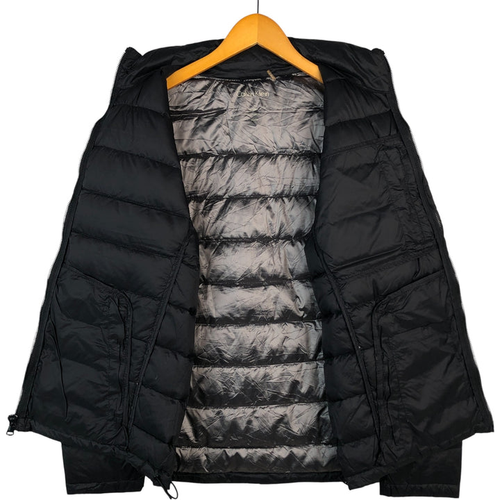Calvin Klein down jacket, men's size L Nylon black type Vintage Second Hand