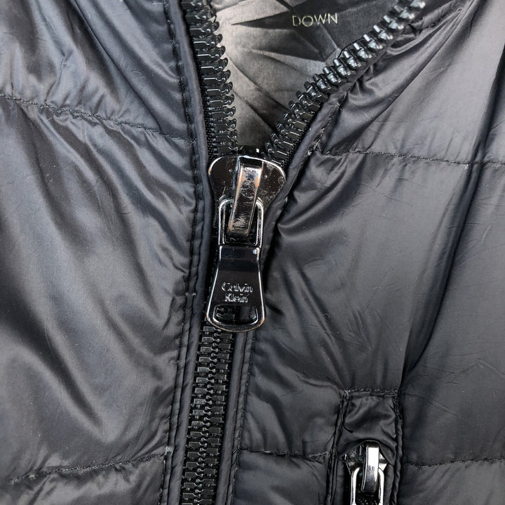 Calvin Klein down jacket, men's size L Nylon black type Vintage Second Hand