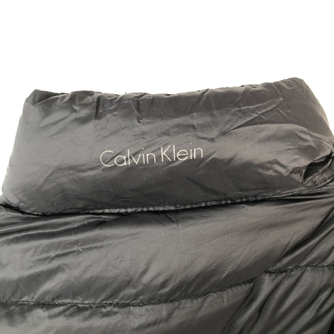 Calvin Klein down jacket, men's size L Nylon black type Vintage Second Hand