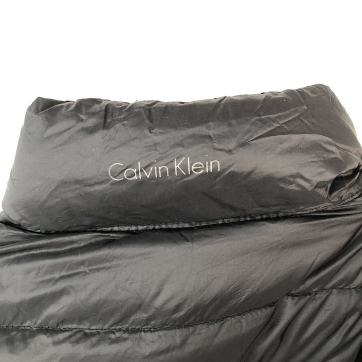 Calvin Klein down jacket, men's size L Nylon black type Vintage Second Hand