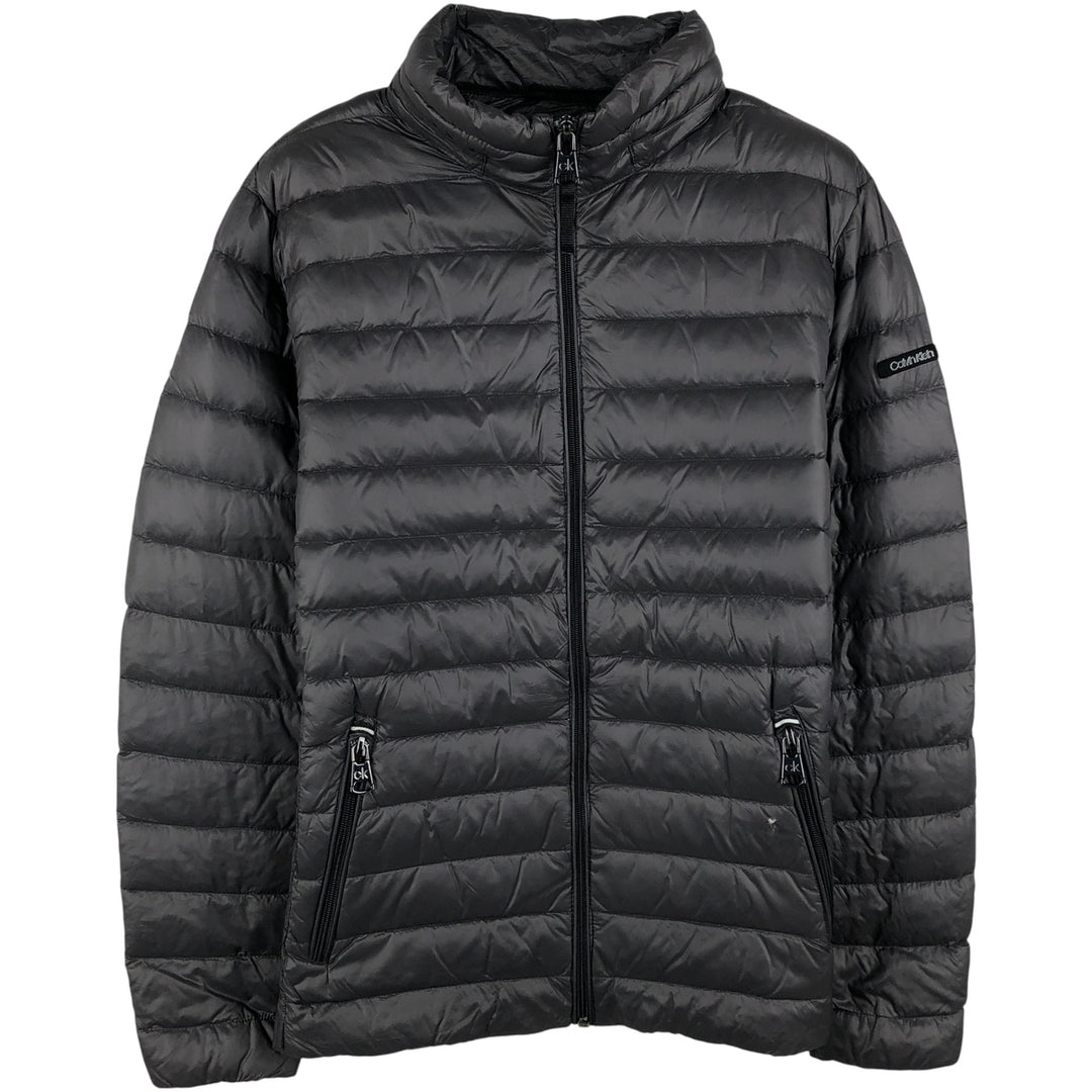 Calvin Klein down jacket, men's size M Nylon gray type Vintage Second Hand