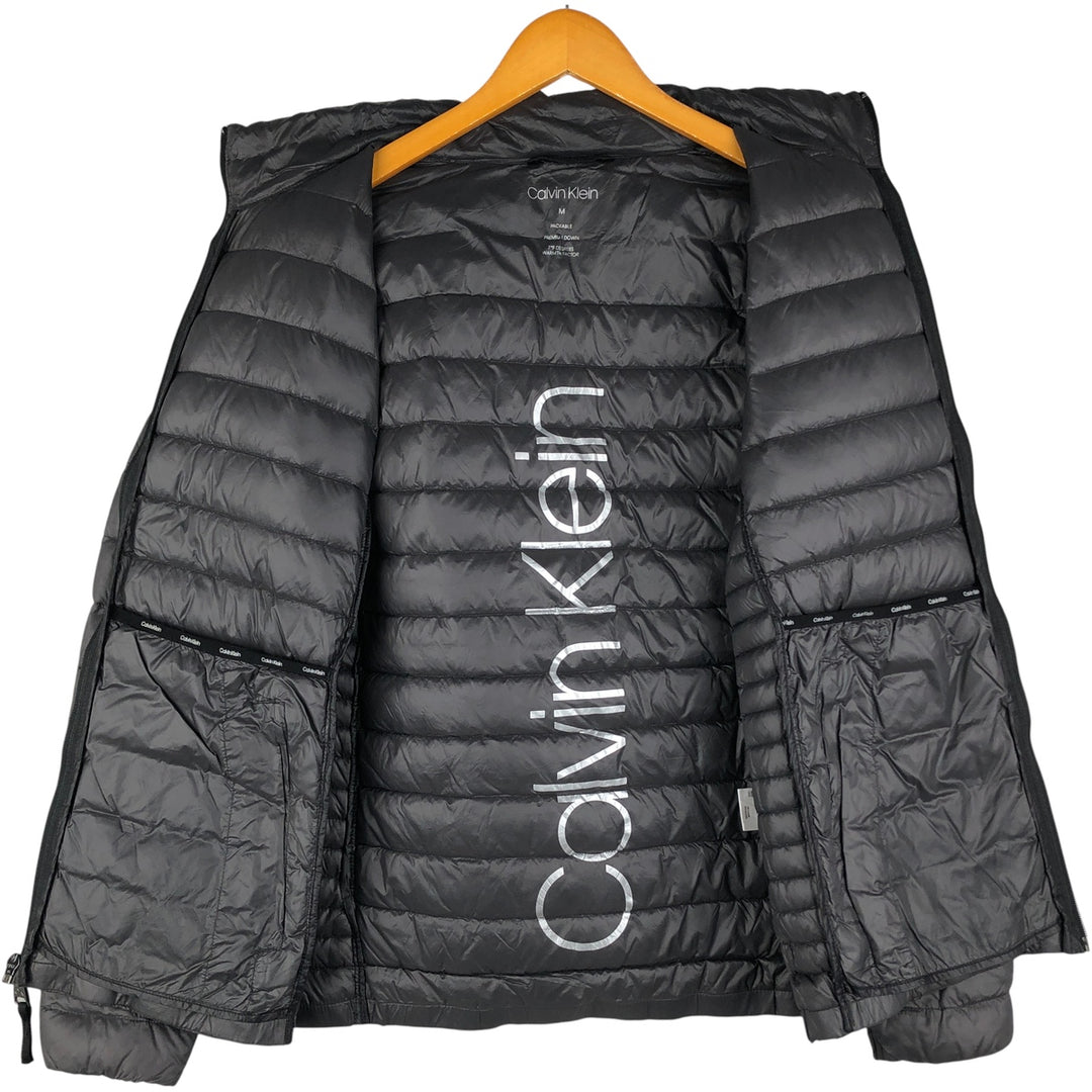 Calvin Klein down jacket, men's size M Nylon gray type Vintage Second Hand