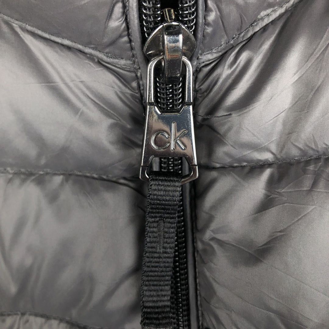 Calvin Klein down jacket, men's size M Nylon gray type Vintage Second Hand