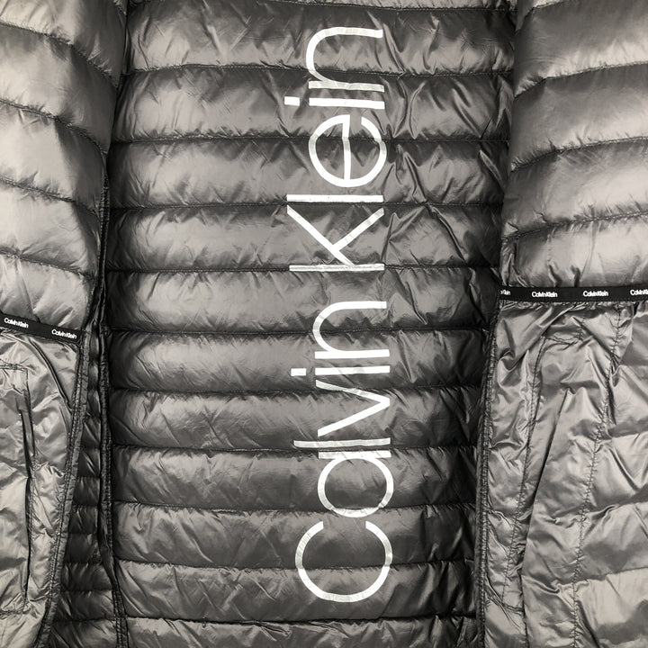 Calvin Klein down jacket, men's size M Nylon gray type Vintage Second Hand
