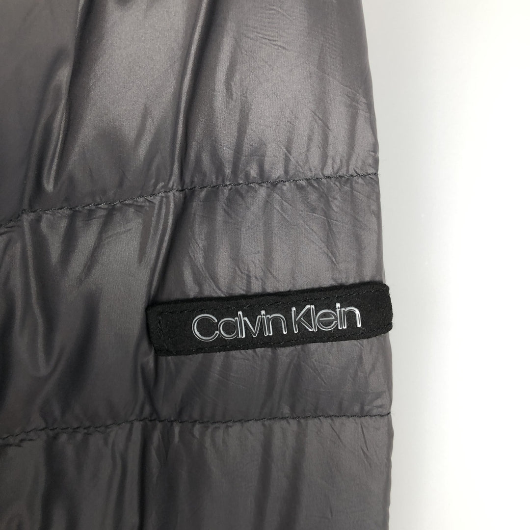 Calvin Klein down jacket, men's size M Nylon gray type Vintage Second Hand