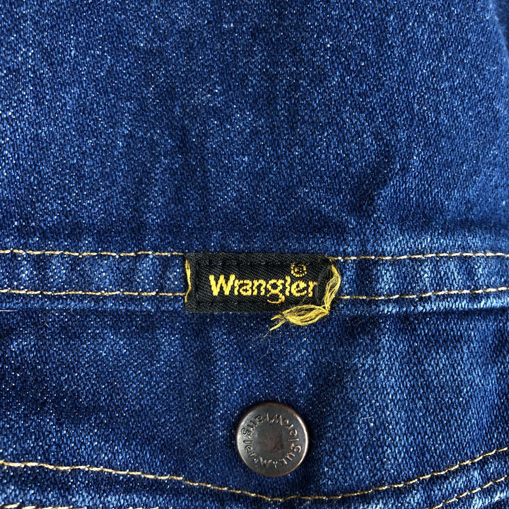 Vintage 1990'S Wrangler padded denim jacket, men's size XL cotton blue type Vintage Second Hand
