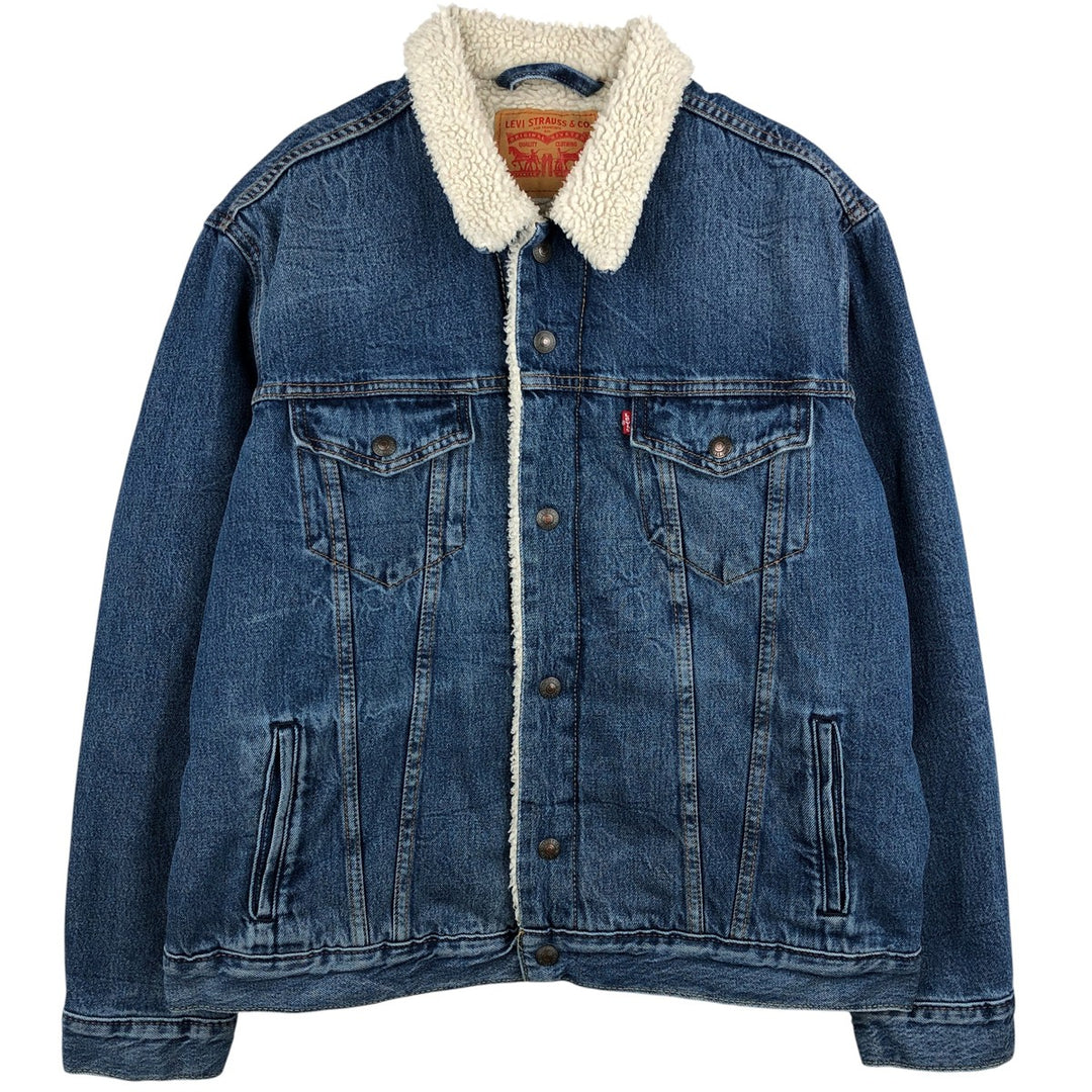 Levi's padded denim jacket, size L, men's cotton blue type Vintage Second Hand