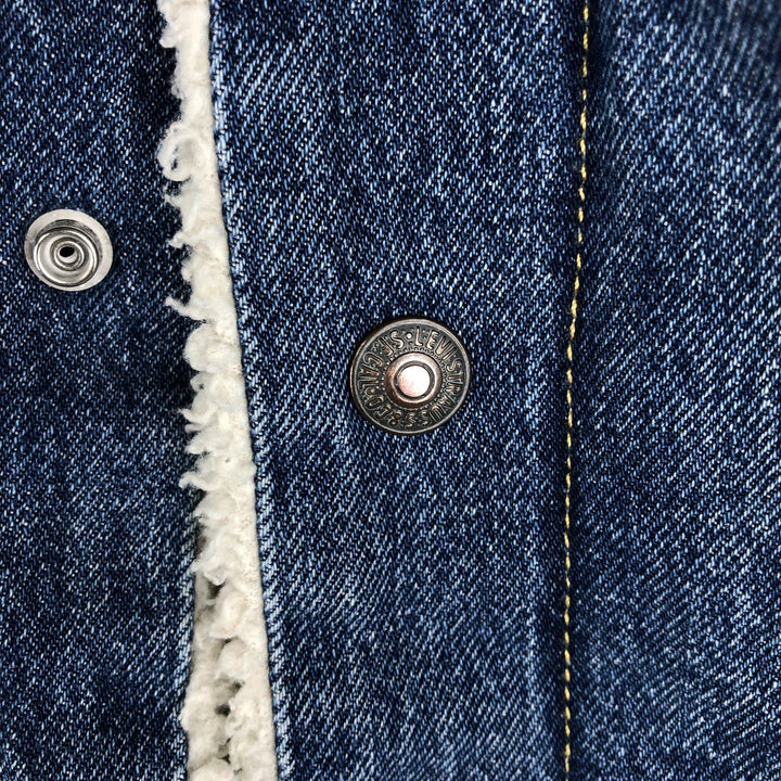 Levi's padded denim jacket, size L, men's cotton blue type Vintage Second Hand