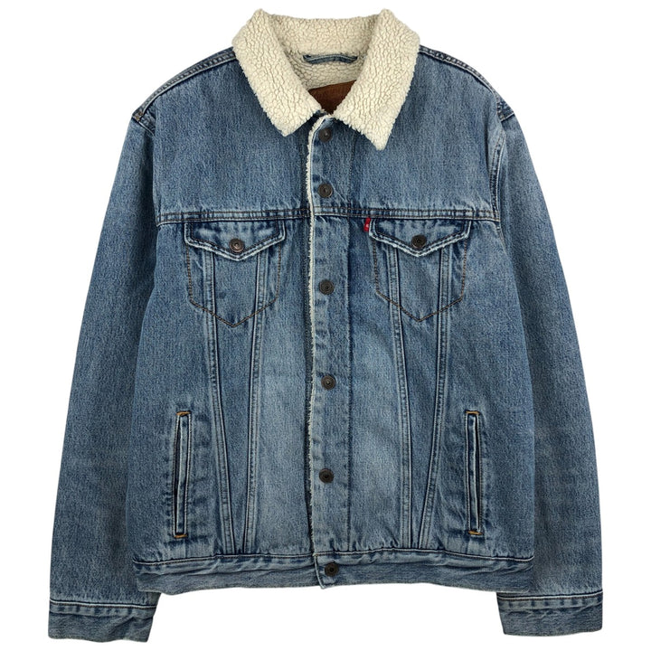 Levi's padded denim jacket, size L, men's cotton blue type Vintage Second Hand