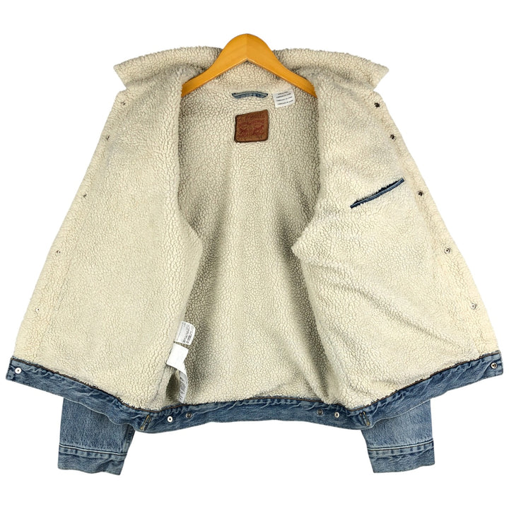Levi's padded denim jacket, size L, men's cotton blue type Vintage Second Hand