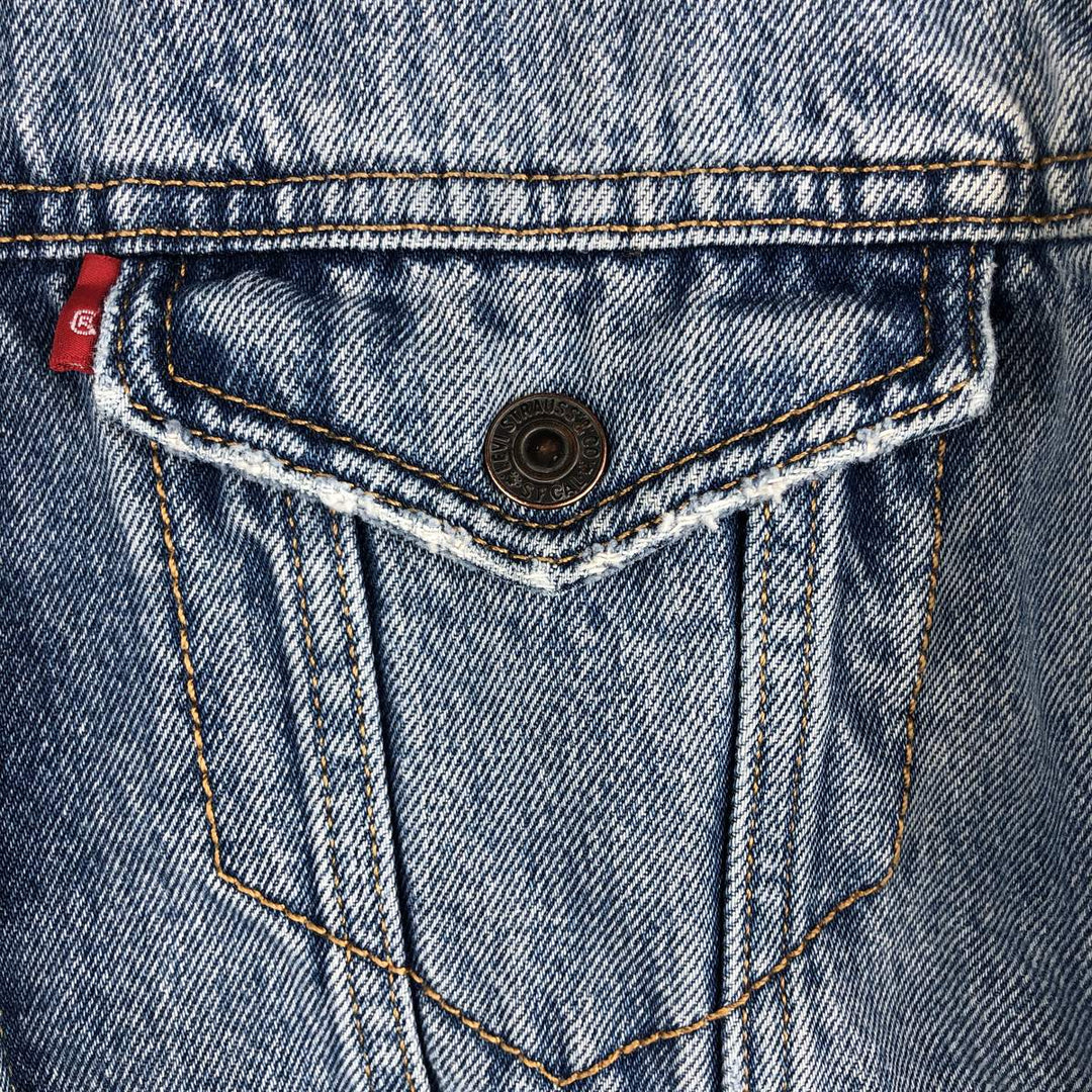 Levi's padded denim jacket, size L, men's cotton blue type Vintage Second Hand