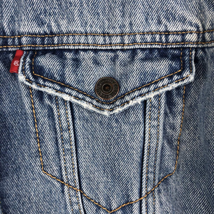 Levi's padded denim jacket, size L, men's cotton blue type Vintage Second Hand