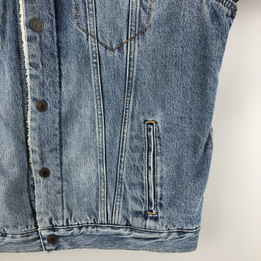 Levi's padded denim jacket, size L, men's cotton blue type Vintage Second Hand