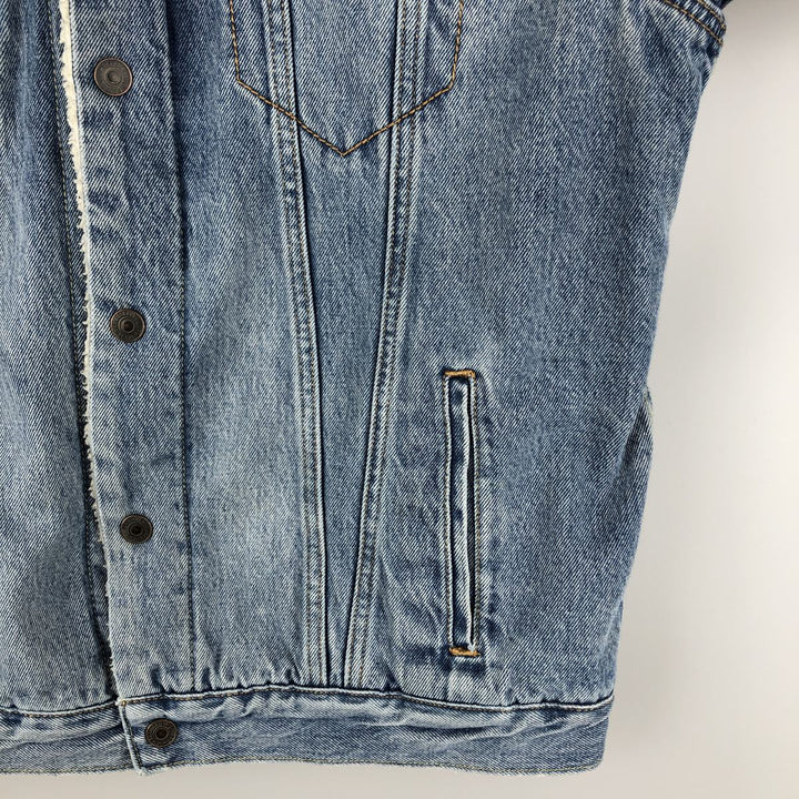 Levi's padded denim jacket, size L, men's cotton blue type Vintage Second Hand