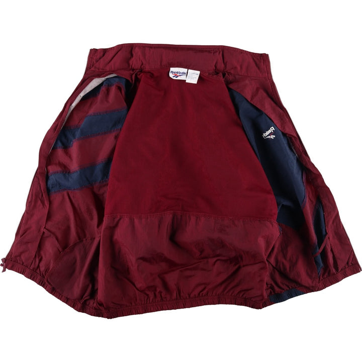 90'S Reebok nylon jacket, men's size L, vintage Nylon burgundy type Vintage Second Hand