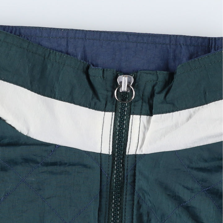 90'S Reebok Back Logo Windbreaker, Men's Size L, Vintage unclear Green type dark green Vintage Second Hand