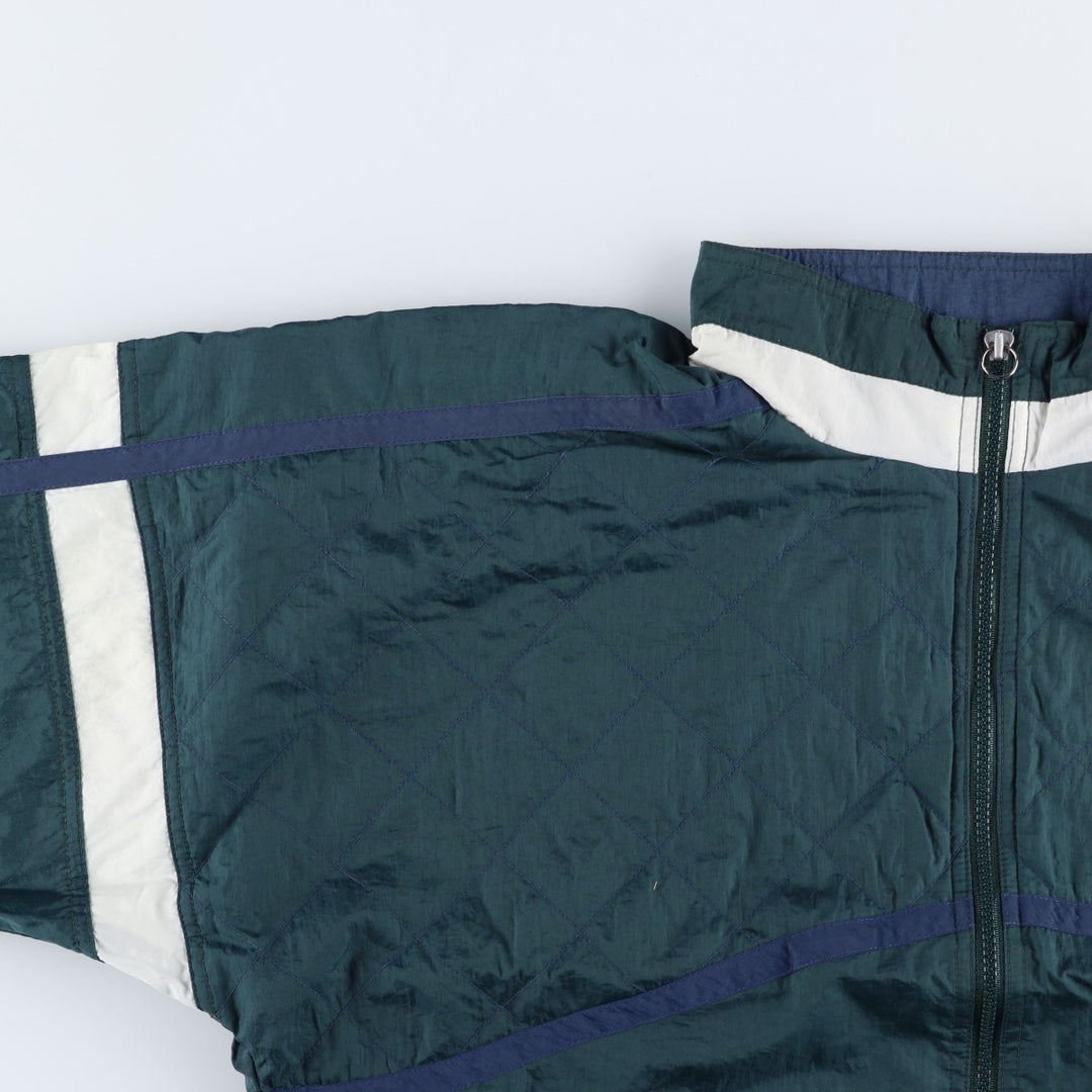 90'S Reebok Back Logo Windbreaker, Men's Size L, Vintage unclear Green type dark green Vintage Second Hand