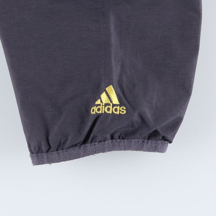 90s-00'S Adidas nylon hoodie, men's size L Nylon navy blue type Vintage Second Hand