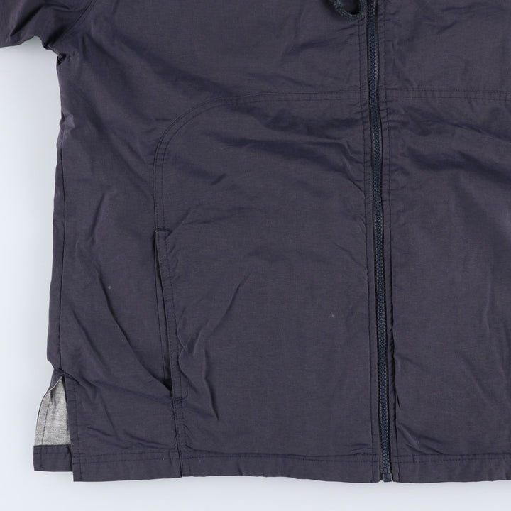 90s-00'S Adidas nylon hoodie, men's size L Nylon navy blue type Vintage Second Hand