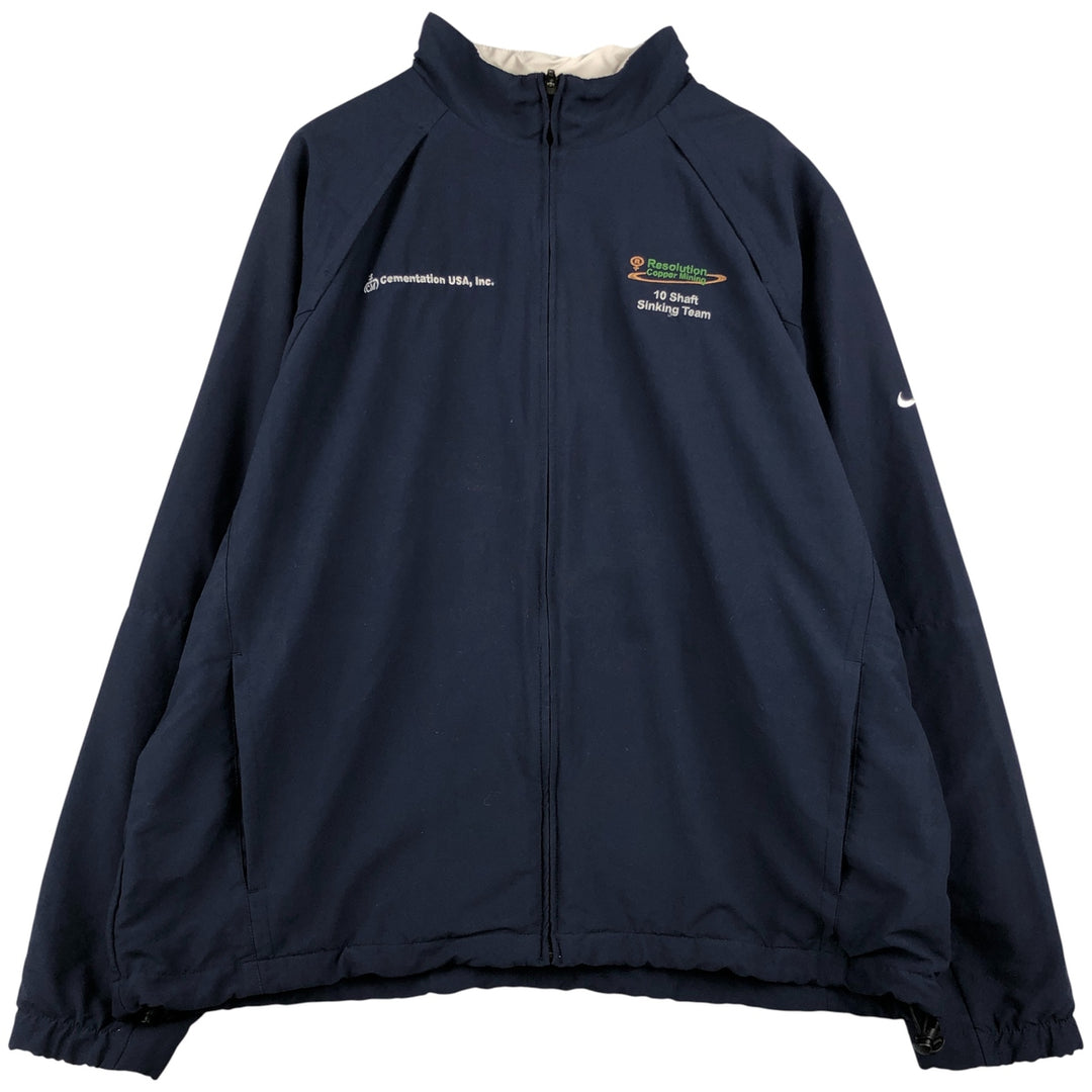 Nike Golf CLIMA-FIT Windbreaker, Men's XL polyester navy blue type Vintage Second Hand