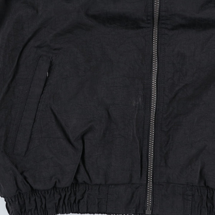 Vintage 90'S adidas Team Back Logo Padded Hoodie Puffer Jacket, Men's Size L Nylon black type Vintage Second Hand
